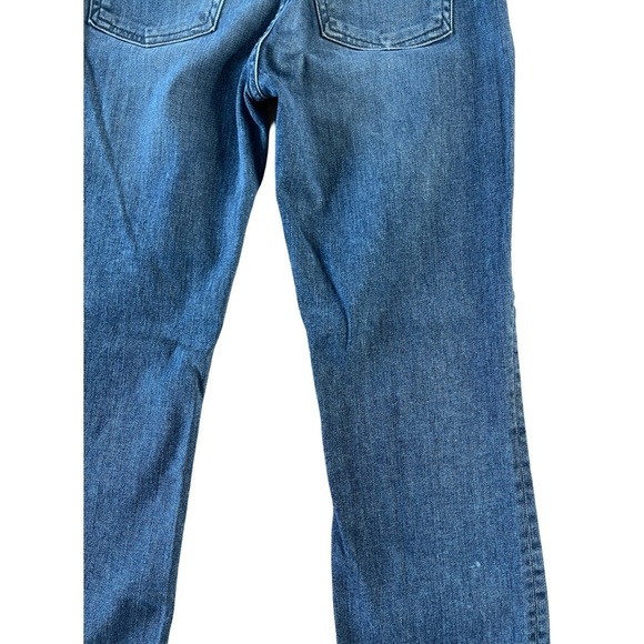 3x1 NYC Mid Rise Straight Leg Cropped Jeans Blue Wash Stretch - Size 25 - Picture 7 of 16